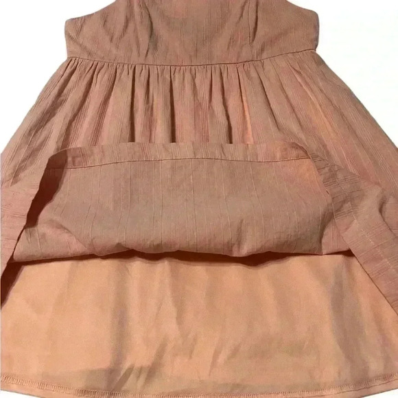 Altar’d State Women’s size Large Sleeveless pink Dress/ pockets/ tie straps/ zip - Picture 10 of 12